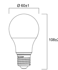 Alternative view of Sylvania Toledo 8W 2700K std B22
