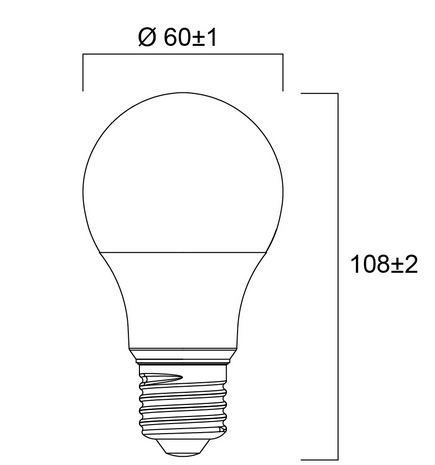 Sylvania Toledo 8W 2700K std B22 – Image 2