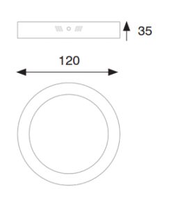 Jiso Downlight apparent 6w 390 lumens