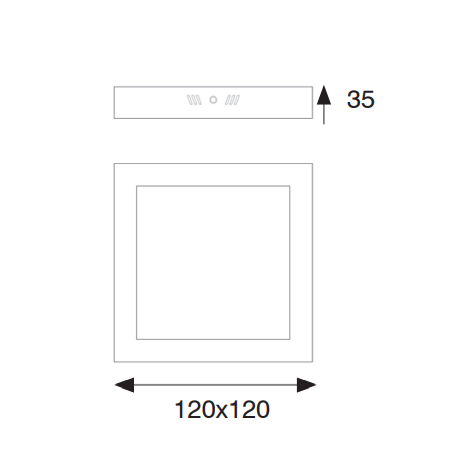 Jiso Downlight apparent 6w 390 lumens