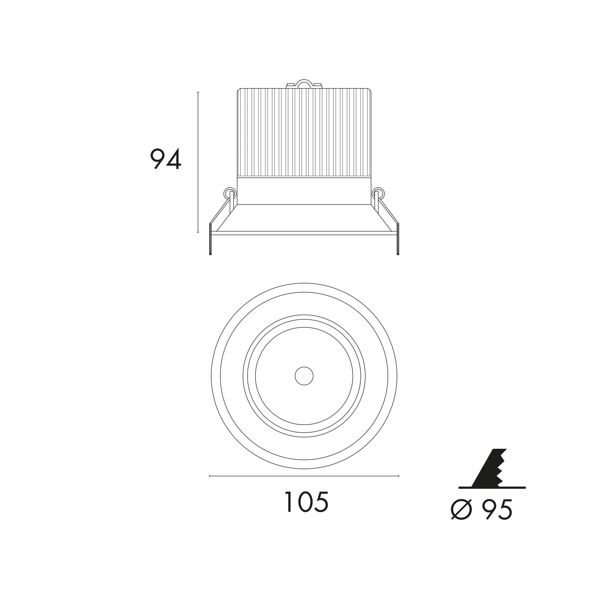 Jiso Downlight UGR/Ambiance 51015 - 15 Watts Blanc - Éclairage Architectural – Image 4