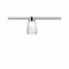 Urail spot Safira 4,9W 440lm 2700K gradable chrome/clair métal/plastique 230V