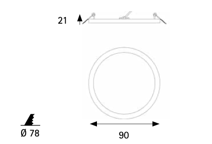Downlight LED NARROW JISO-56306 – Image 3