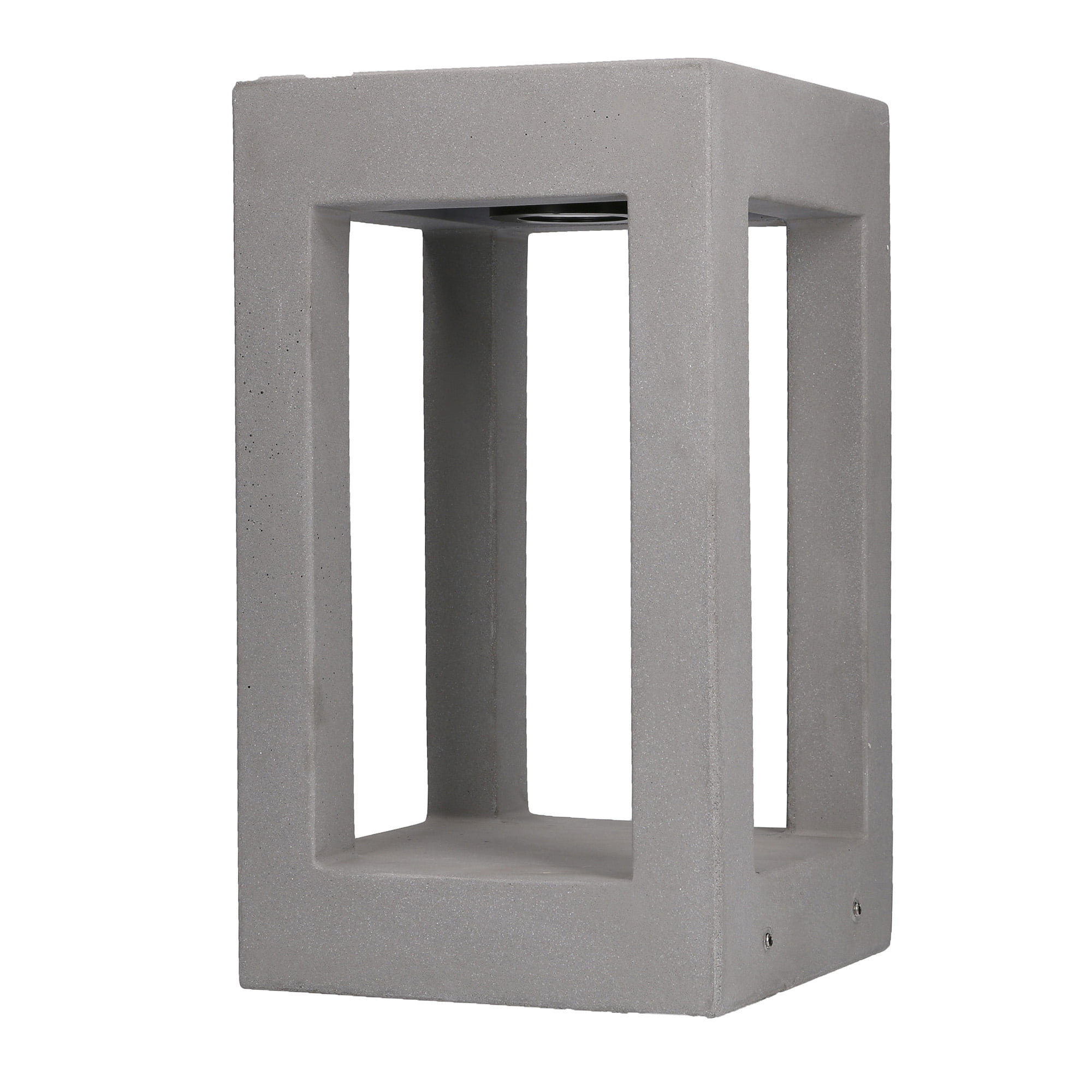Forlight Box PX-0161-CEM - Borne Extérieure en Ciment avec Éclairage Blanc Neutre
