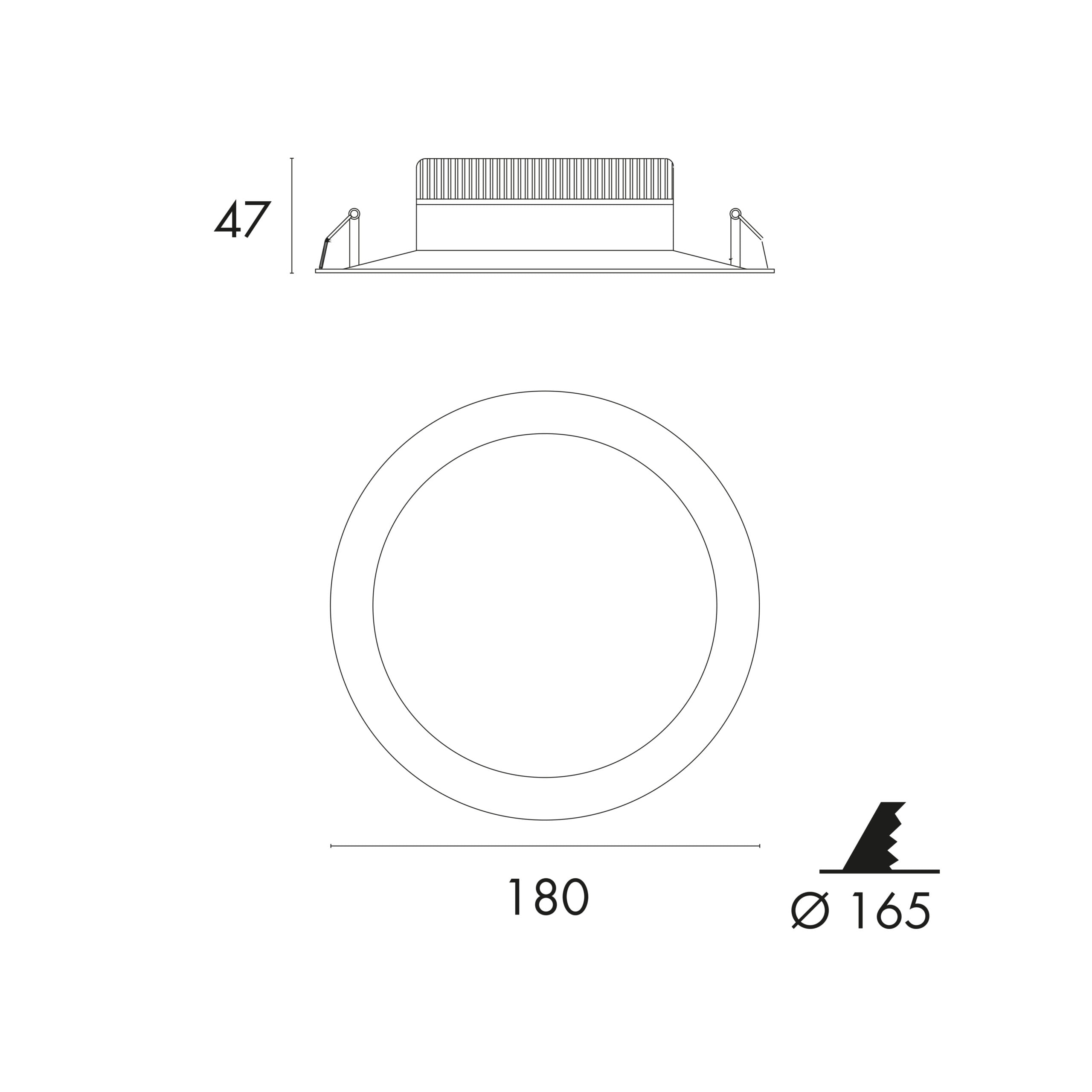 Jiso Spot Encastré LED 24W Étanche - 53724 - IP65 - Idéal pour Salle de Bain – Image 3