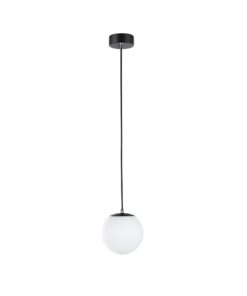 Alternative view of MP Gove IP44 suspension LED 9W Satin/Noir mat Verre/Métal