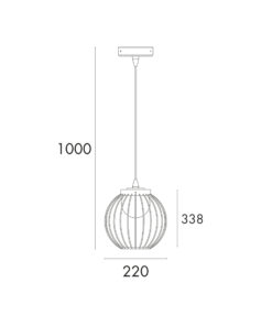 Alternative view of Luminaire Suspendu ORION H Éclairage Extérieur Chaleureux et Accueillant