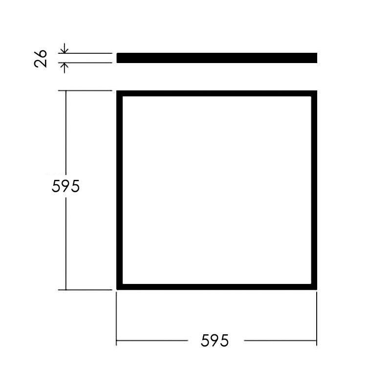 Panneau LED avec Cadre Lumineux 60x60cm 42W No Flicker – Image 2