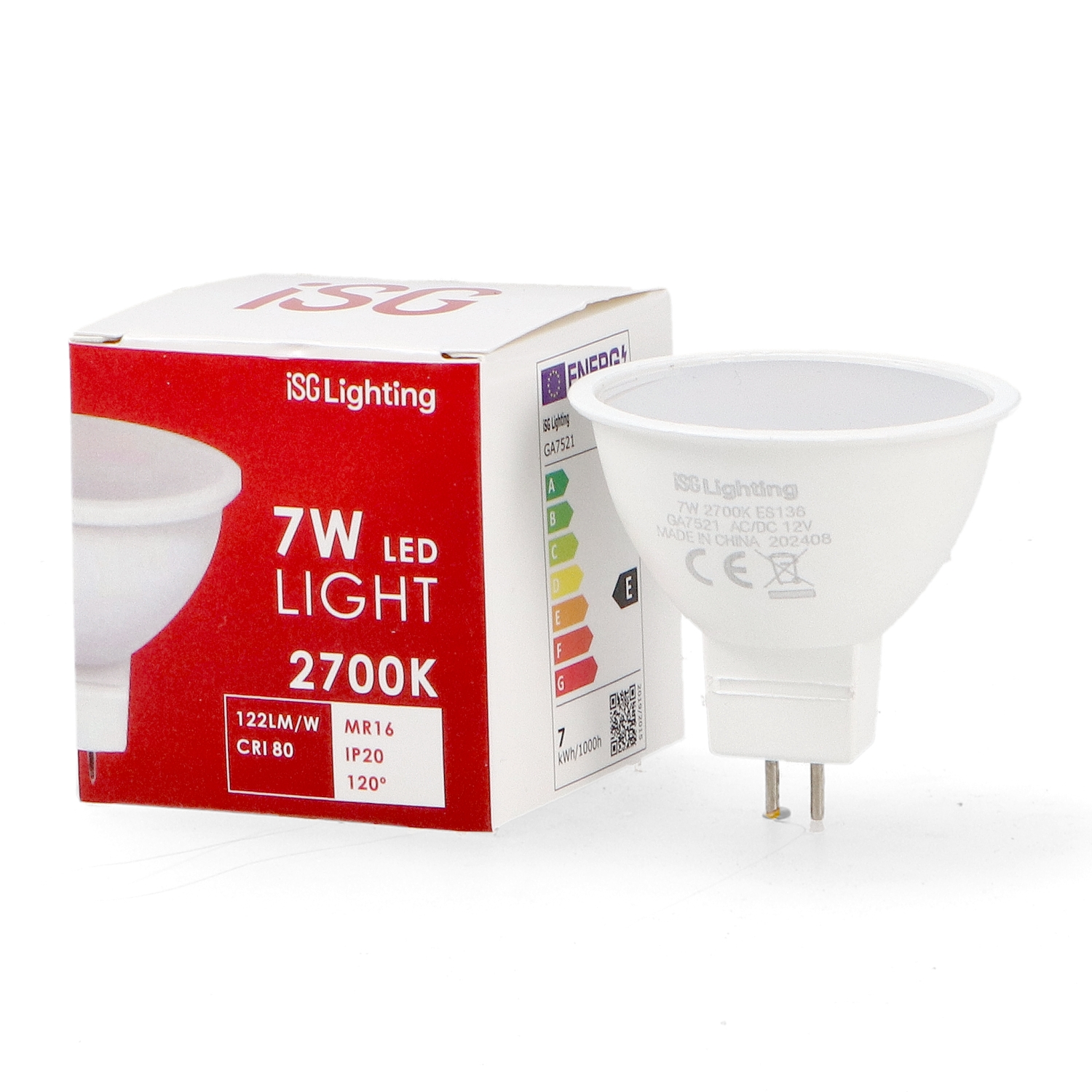 Ampoule LED MR16 7W GU 5.3 12volts AC/DC