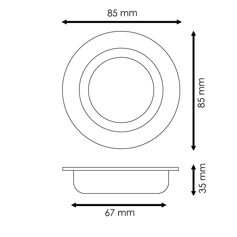 Collerette Ronde Série Infinity Pour Gu10/mr16 – Image 4