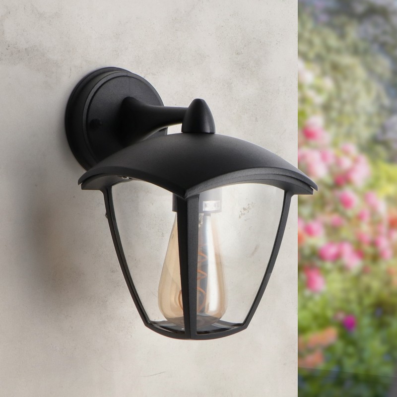 Applique Murale Ronse – Éclairage extérieur IP44 – Acier Noir