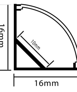 Le profilé aluminium LED en angle (coin) laqué blanc est spécialement conçu pour une installation discrète et élégante des rubans LED dans les angles à 45°. Il permet une diffusion homogène de la lumière, tout en protégeant efficacement le ruban LED contre la poussière et les chocs.