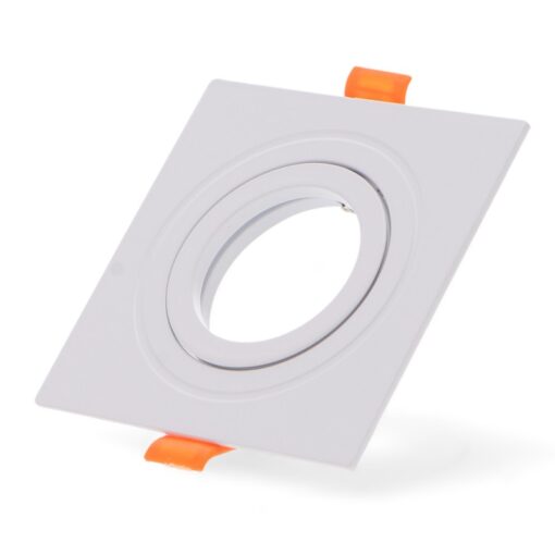 La collerette réglable carrée blanche – Série Luxury est conçue pour l’installation de modules LED, ampoules GU10 ou MR16, offrant une finition haut de gamme et une orientation précise du faisceau lumineux. Son design carré moderne s’intègre parfaitement aux intérieurs contemporains.