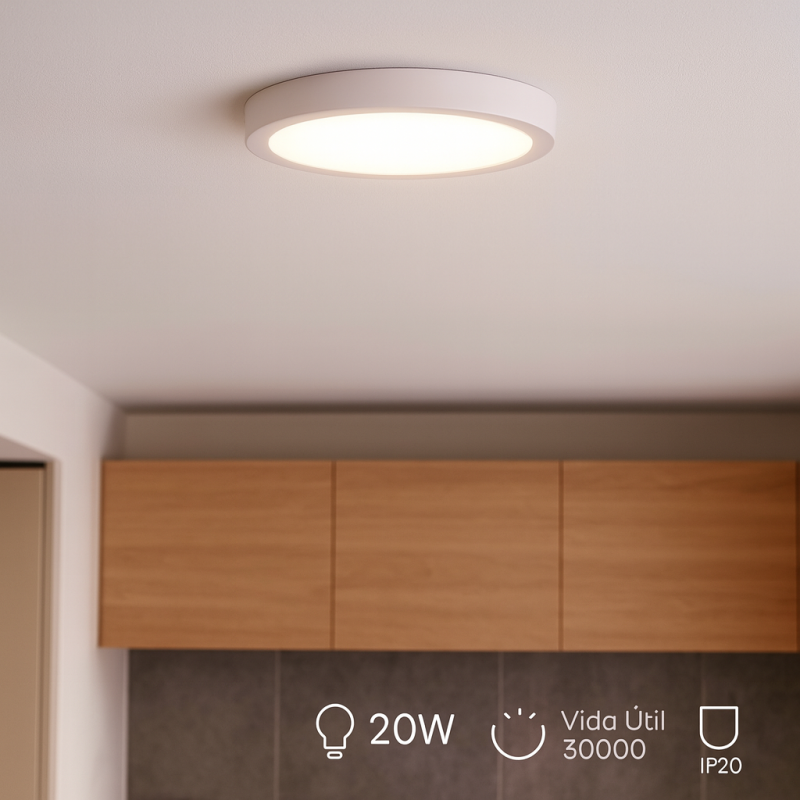 Plafonnier LED Circulaire Série Slim 20W – 2000 lm –CCT – Image 2