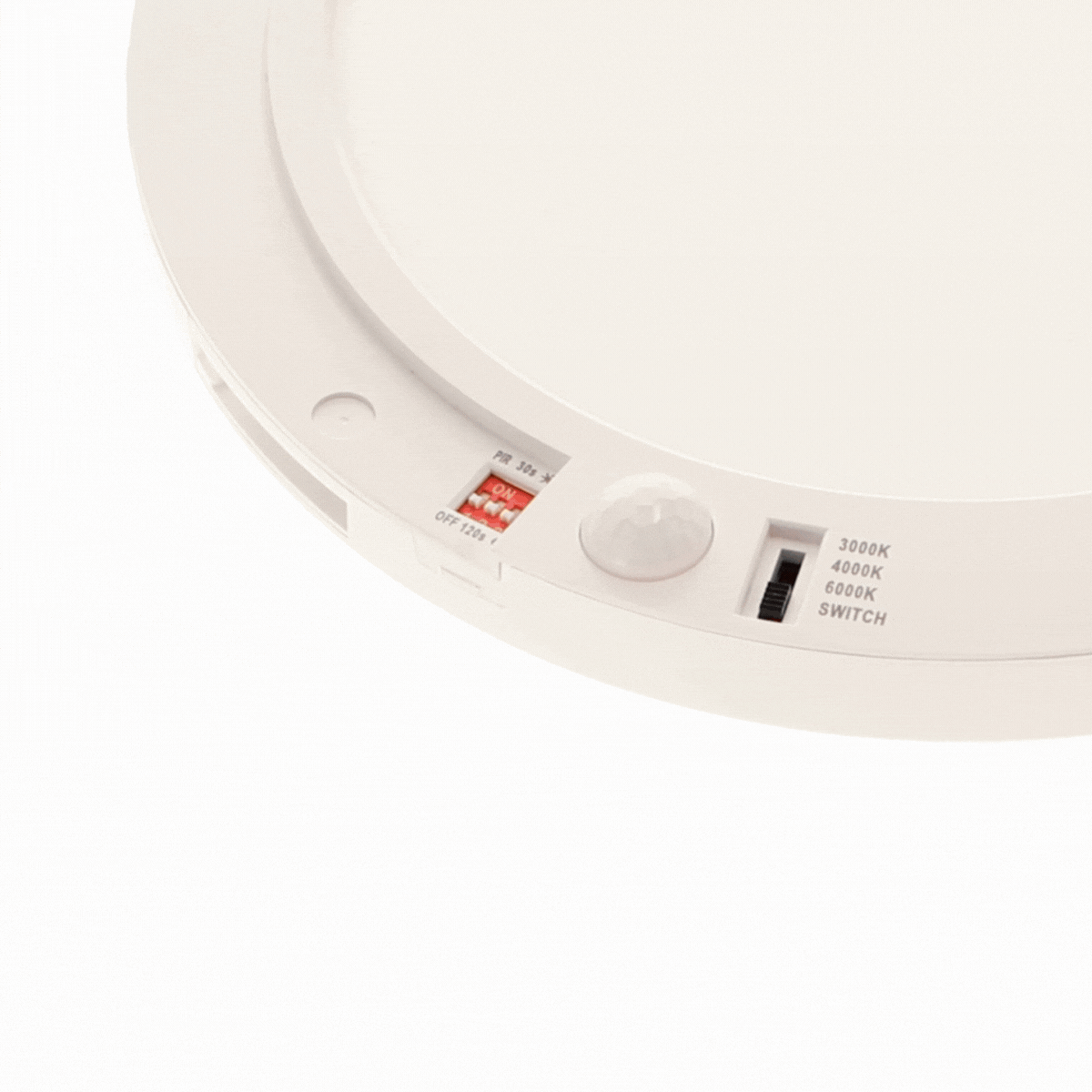 Plafonnier LED Kram 18W CCT avec détecteur de mouvement – 3CCT – Blanc – Image 4