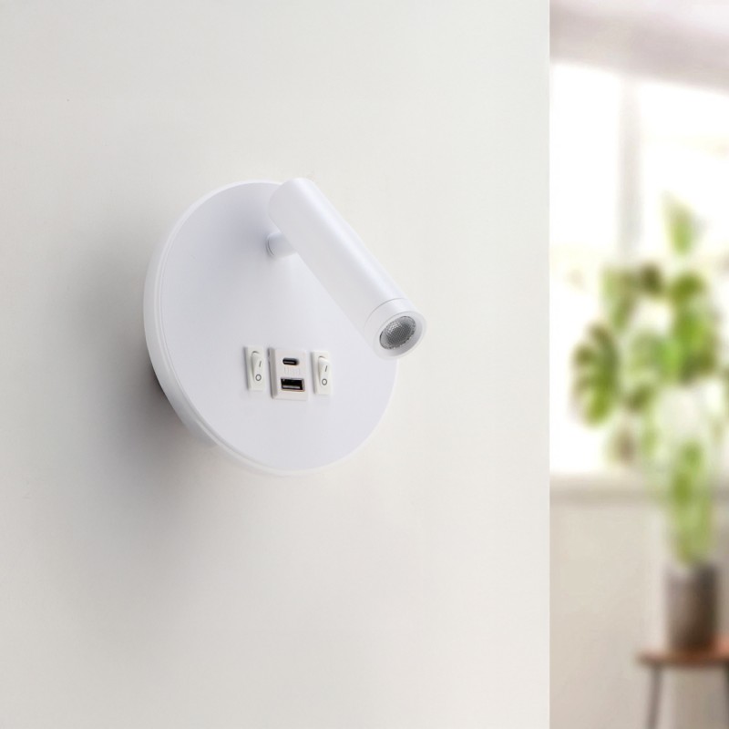 L’applique murale LED White Round 10W se distingue par son design rond moderne et épuré, parfaitement adapté aux intérieurs contemporains. Grâce à sa tête orientable et son angle précis de 30°, elle offre un éclairage ciblé idéal pour la lecture ou le travail.