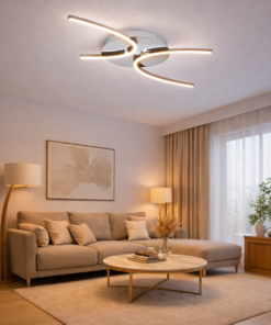Le plafonnier LED Merang - Dsc allie design moderne et éclairage efficace. Avec 33W, 2640 lumens et la technologie 3CCT, il s’adapte à toutes les ambiances. Idéal pour un éclairage élégant dans vos pièces de vie.