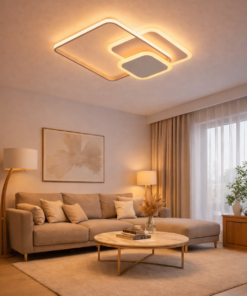 Le plafonnier LED Square offre un design moderne et structuré avec une finition aluminium élégante. Avec 45W, 4050 lumens et la technologie 3CCT, il s’adapte parfaitement à toutes les ambiances intérieures.