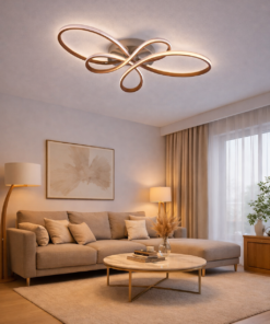 Le plafonnier LED Fleow combine design contemporain et haute performance avec 62W, 5580 lumens et la technologie 3CCT. Idéal pour un éclairage puissant et élégant dans vos espaces de vie.