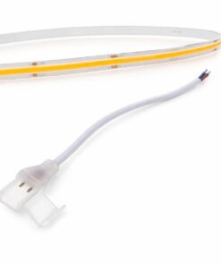Câble adaptateur transparent pour ruban LED COB 220V avec ruban LED