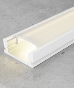 Profilé aluminium LED SID 2 mètres avec diffuseur pour ruban LED installation éclairage