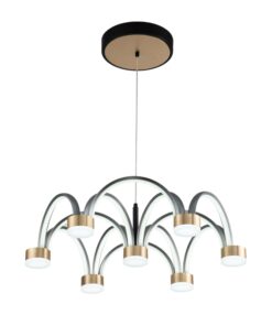 Alternative view of Suspension LED Emin 84W CCT avec Télécommande – Design Moderne Gris
