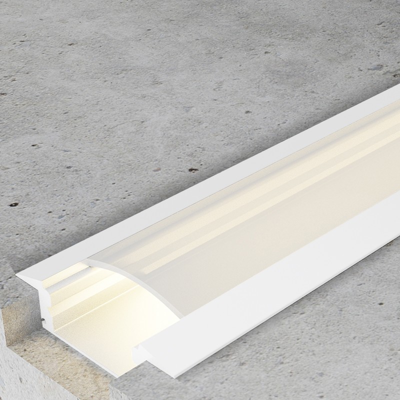 Profilé Aluminium Encastrable SUB 2 Mètres pour Ruban LED – Image 3