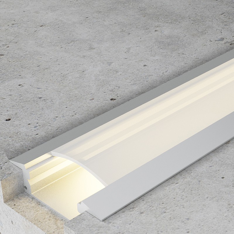 Profilé Aluminium Encastrable SUB 2 Mètres pour Ruban LED – Image 2