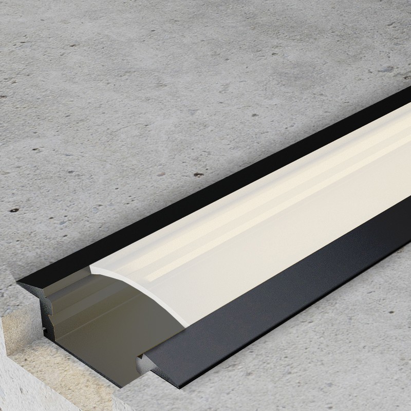 Profilé Aluminium Encastrable SUB 2 Mètres pour Ruban LED – Image 4