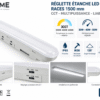 Réglette étanche LED LM1223 1500 mm 30-40-50W multipuissance 3CCT IP65 IK08