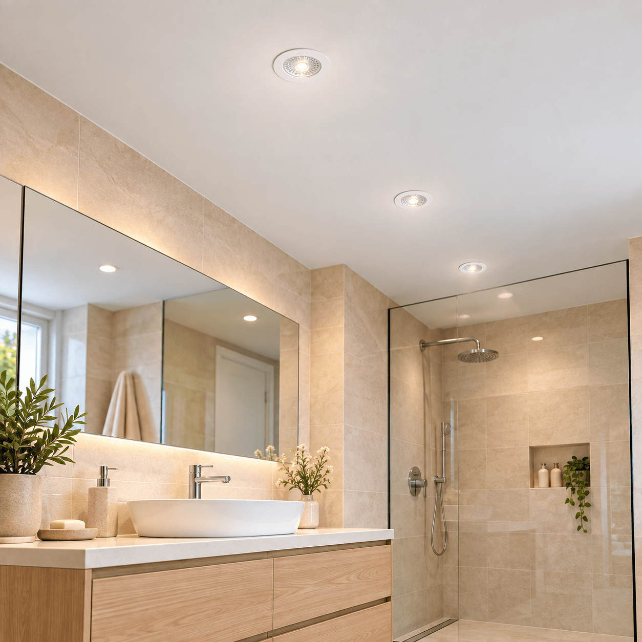Spot LED encastrable blanc 7W CCT IP54 dimmable M LEDME LM4165